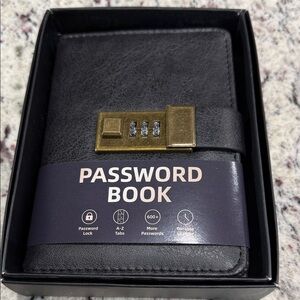 Secure Black Password Journal By WeMate.